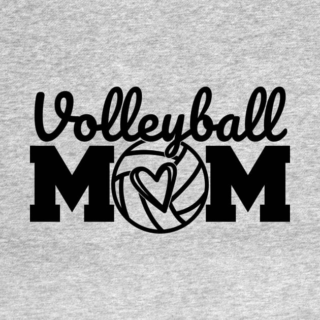 Volleyball Mom love volleyball fan player by Cute Tees Kawaii